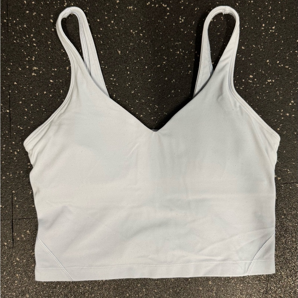 Lululemon Athletica Light Gray Crop Top